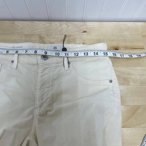 AG Adriano Goldschmied The Legging Super Skinny Corduroy Tan Sz 29 NWT FLAW - Picture 7 of 12